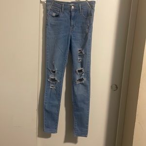 Levi super skinny jeans